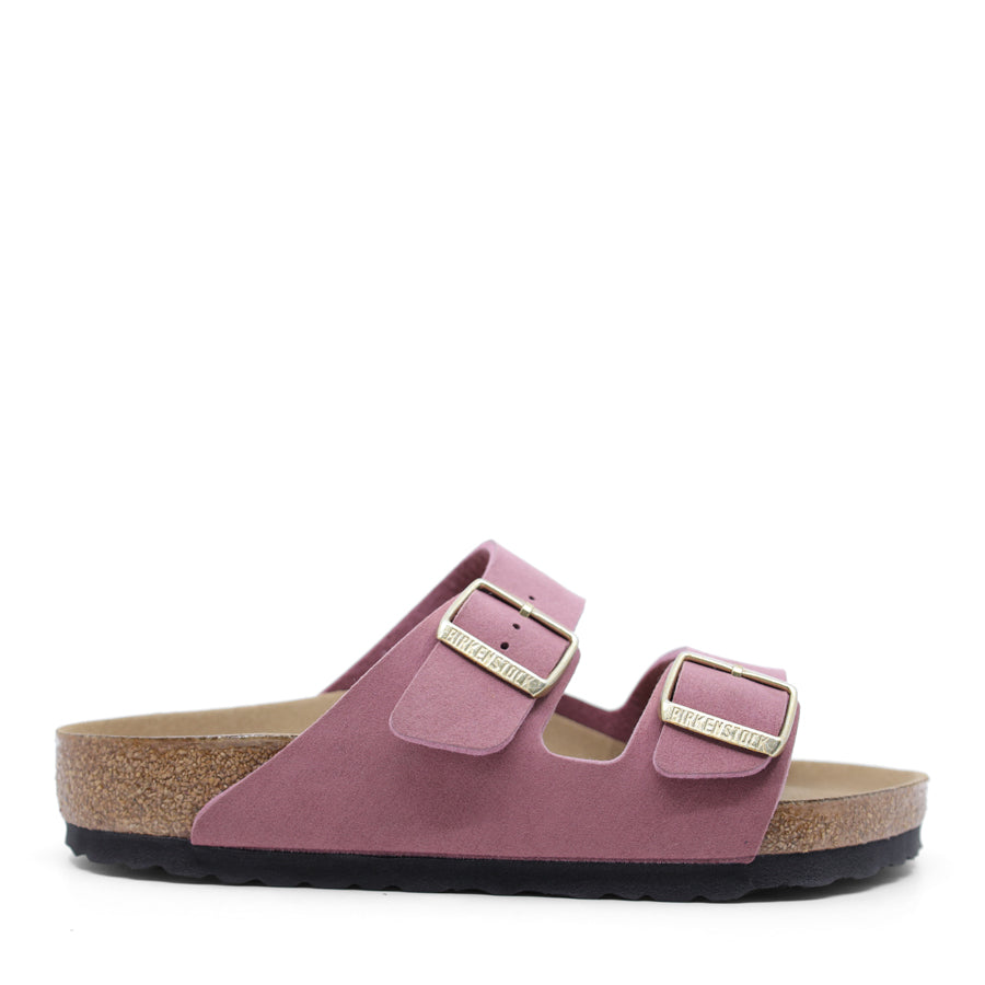 BERRY PINK TWO STRAP SANDAL SLIDE