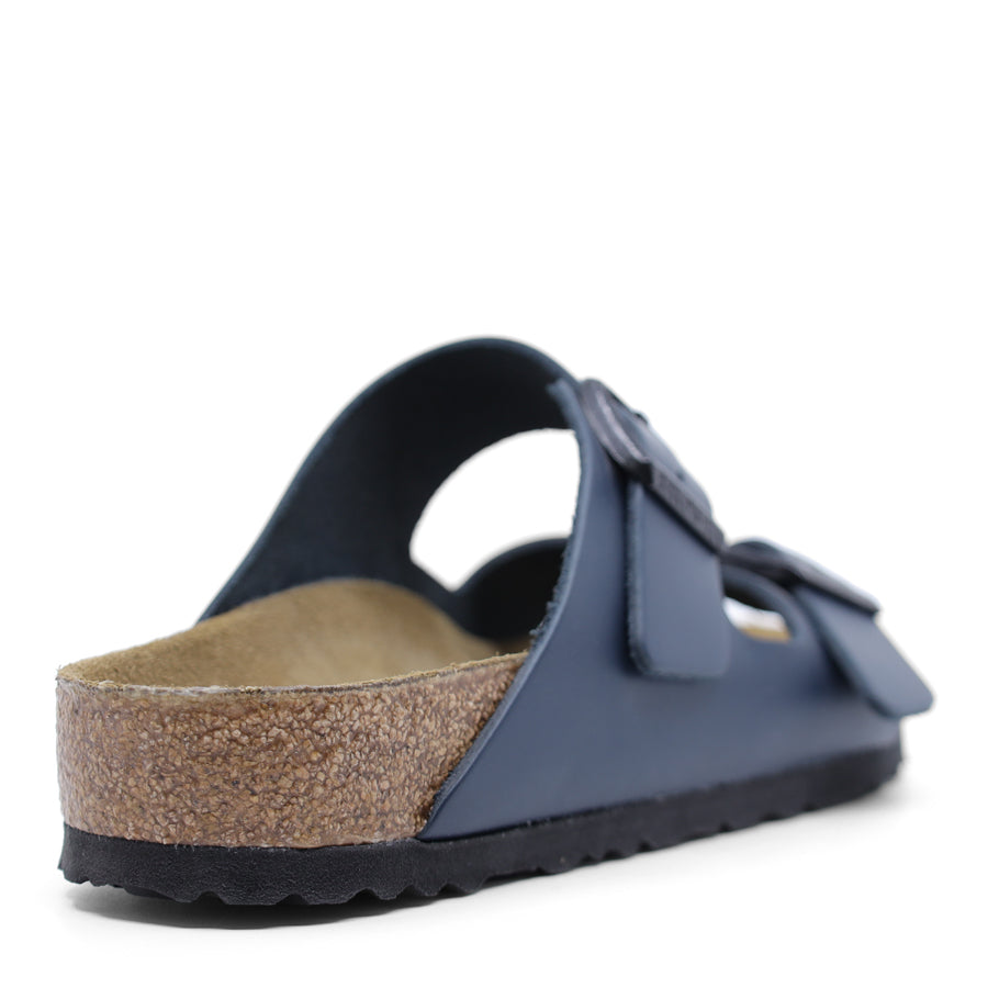 BLUE TWO STRAP SANDAL SLIDE