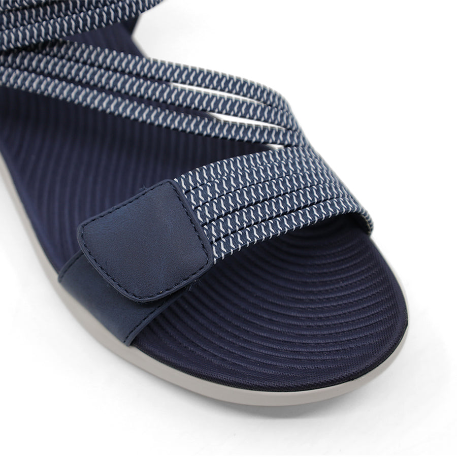 BLUE NAVY VELCRO STRAP SANDAL