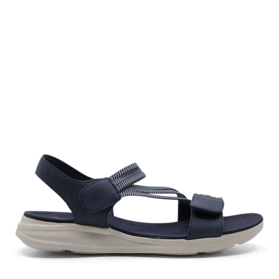 BLUE NAVY VELCRO STRAP SANDAL