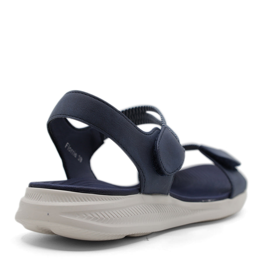 BLUE NAVY VELCRO STRAP SANDAL