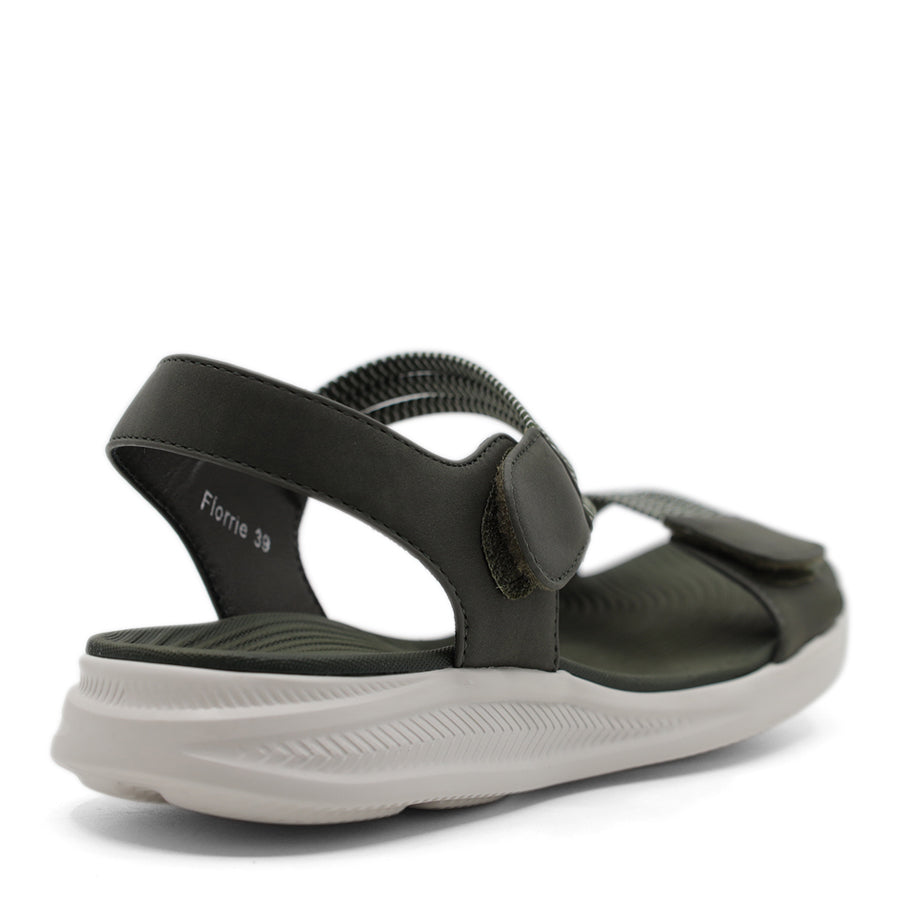 MILITARY GREEN VELCRO STRAP SANDAL