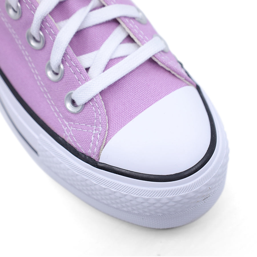 AMETHYST PURPLE CONVERSE CHUCK LOW PLATFORM SNEAKER