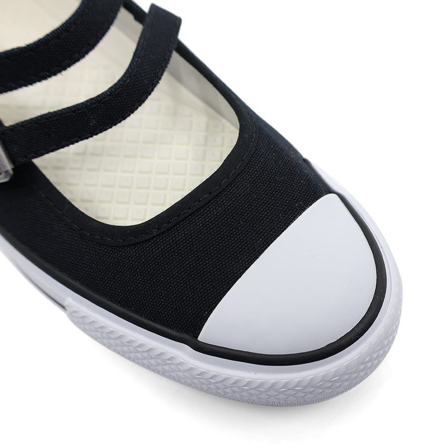 CONVERSE BLACK MARY JANE TWO STRAP SLIP ON BALLET FLAT