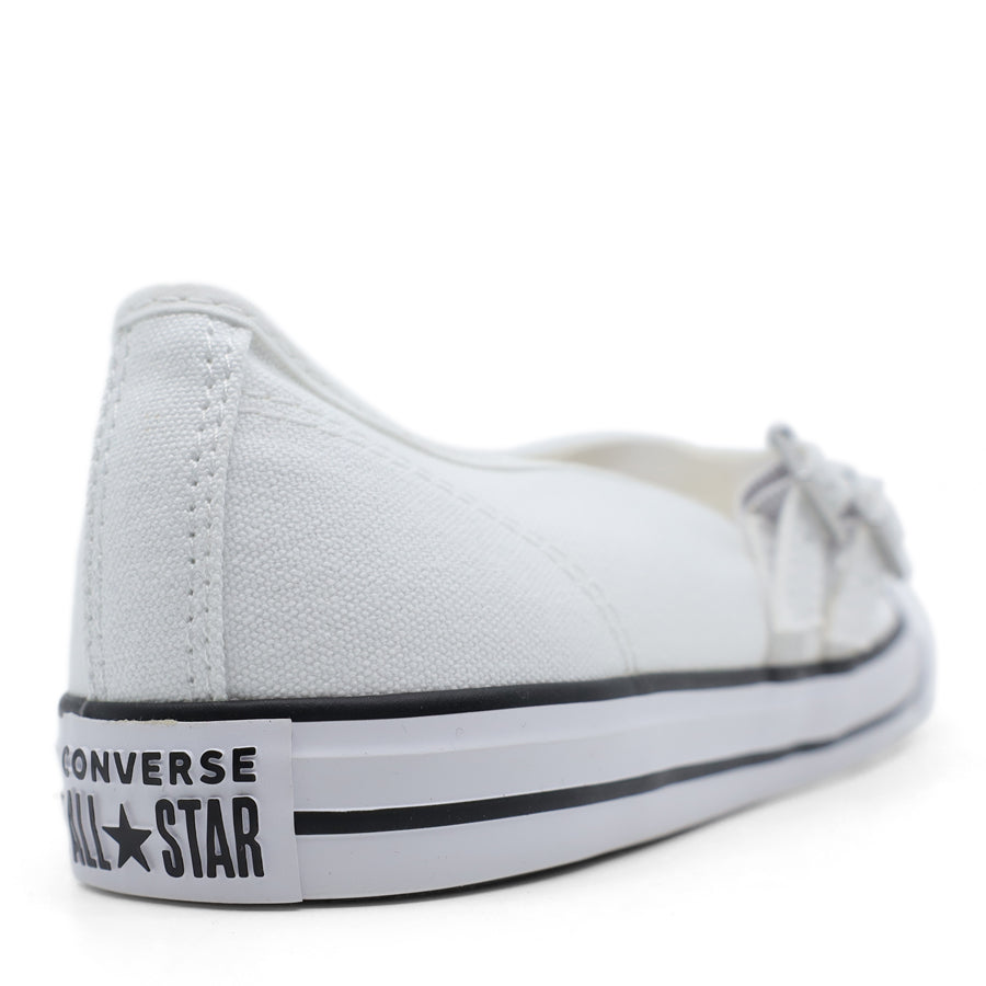 CONVERSE WHITE MARY JANE TWO STRAP SLIP ON BALLET FLAT