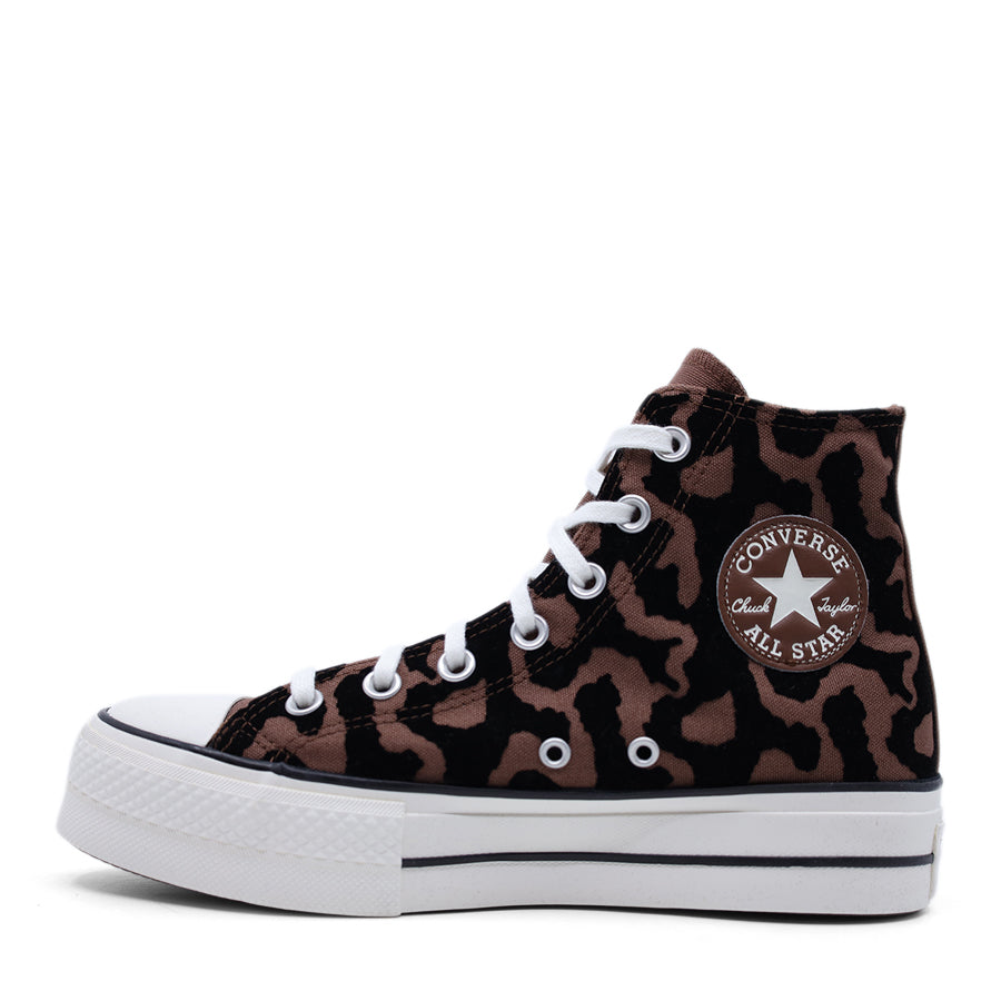 CONVERSE CHUCK LEOPARD PLATFORM LACE UP SNEAKER