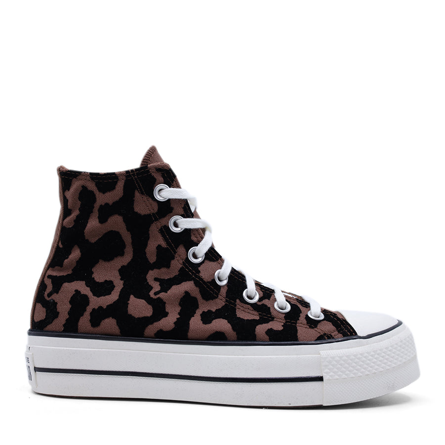 CONVERSE CHUCK LEOPARD PLATFORM LACE UP SNEAKER