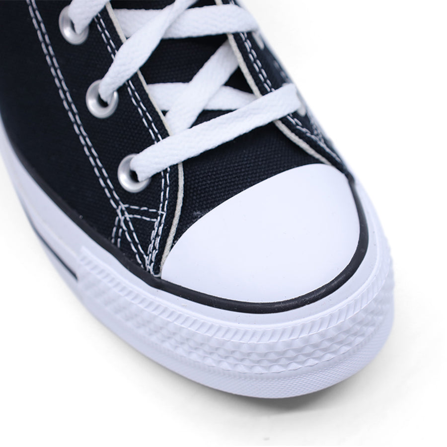 BLACK WHITE CONVERSE CHUCK INTERIOR HIDDEN WEDGE HEEL SNEAKER