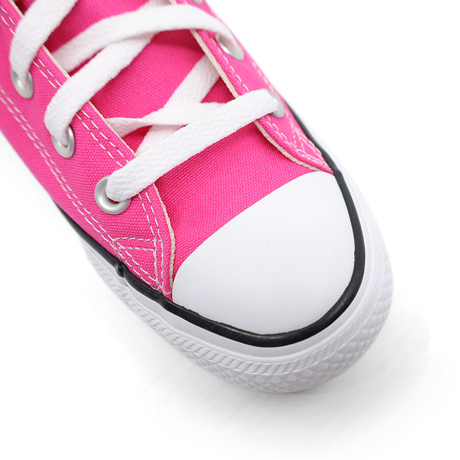 CONVERSE CHUCK HIGH TOP HOT PINK LACE UP SNEAKER