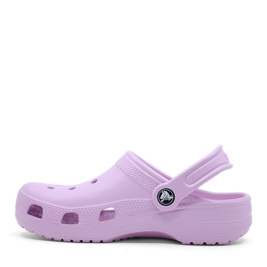 LIGHT PINK CLASSIC CROC CLOG ANKLE STRAP