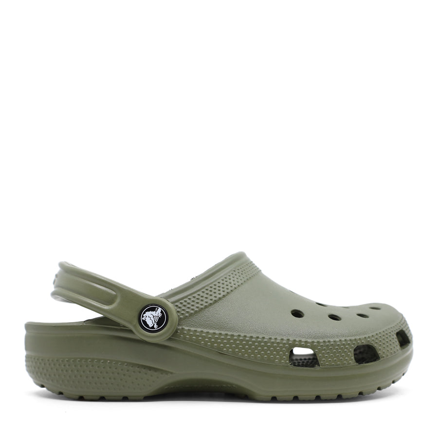 ARMY GREEN CLASSIC CROC CLOG ANKLE STRAP