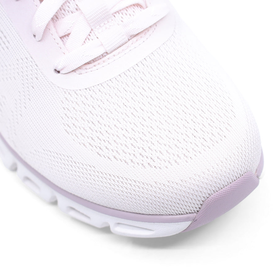 SKECHERS SLIP IN LACE UP MAUVE PURPLE WHITE SNEAKER