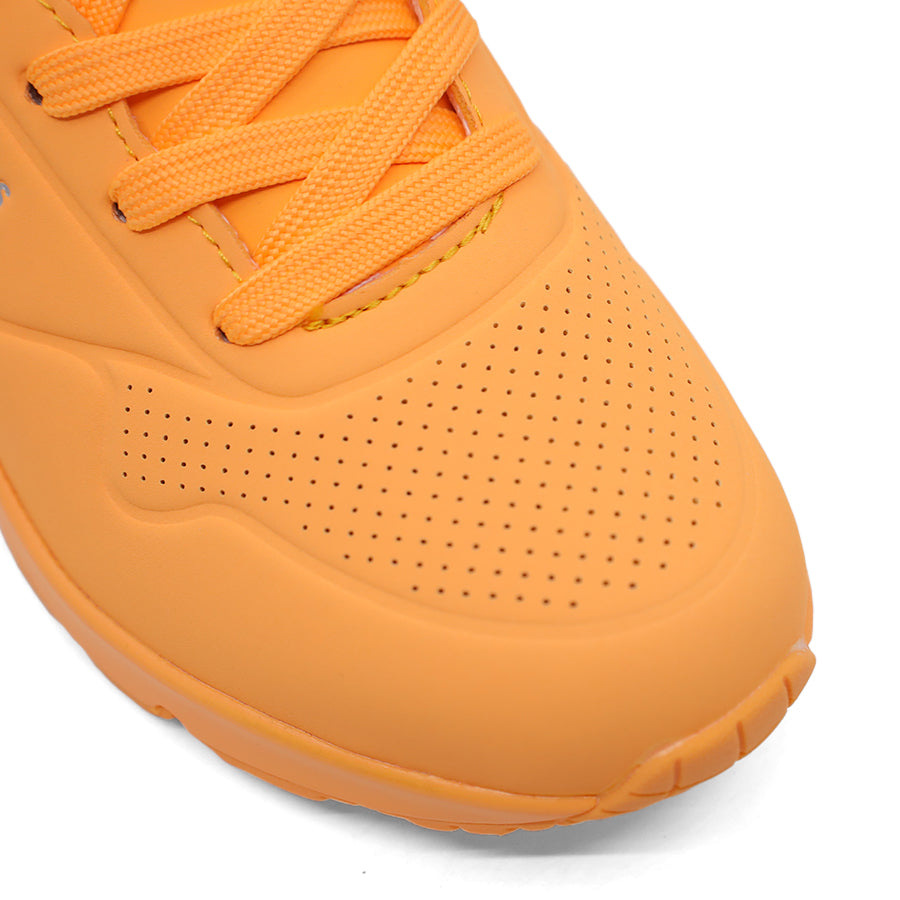 BRIGHT ORANGE LACE UP SNEAKER