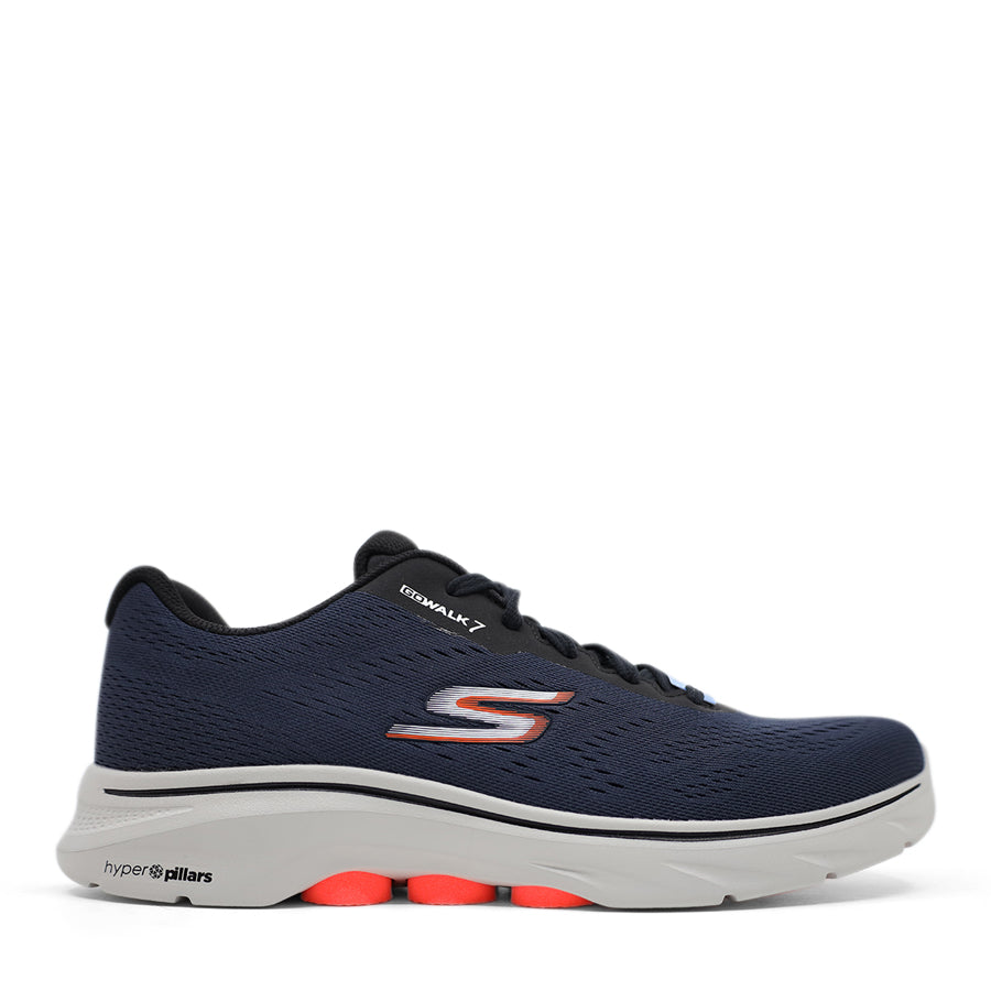 MENS NAVY BLACK LACE UP SNEAKER