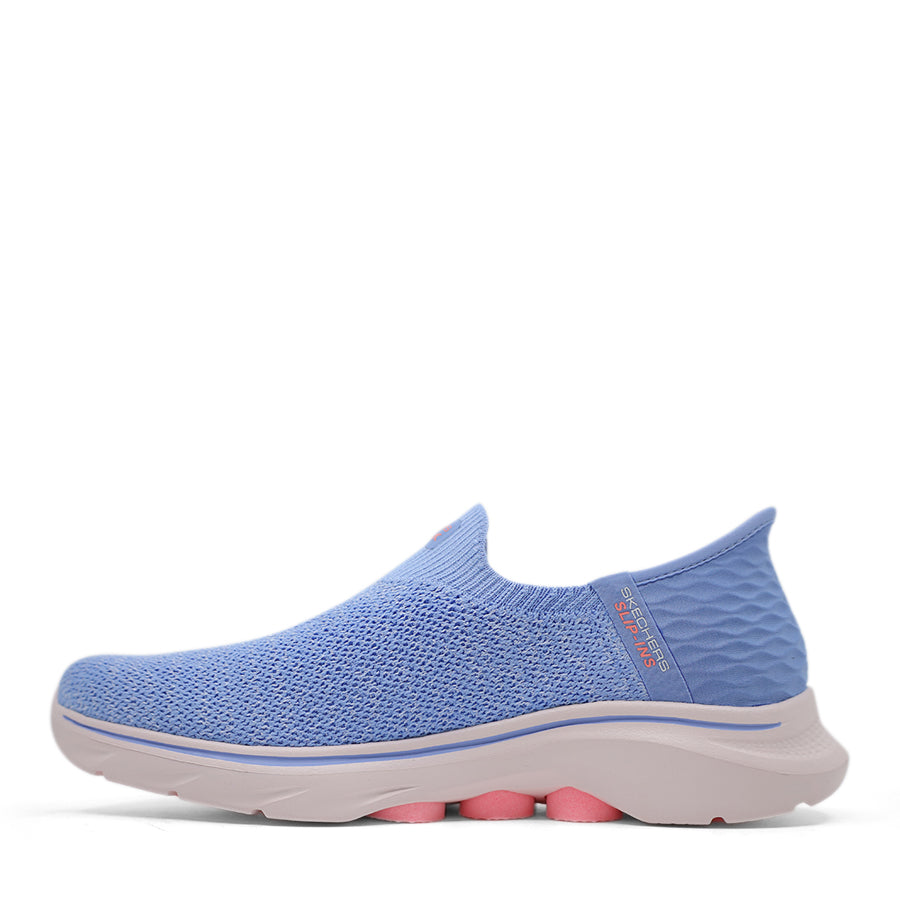 BLUE PINK SLIP ON SNEAKER