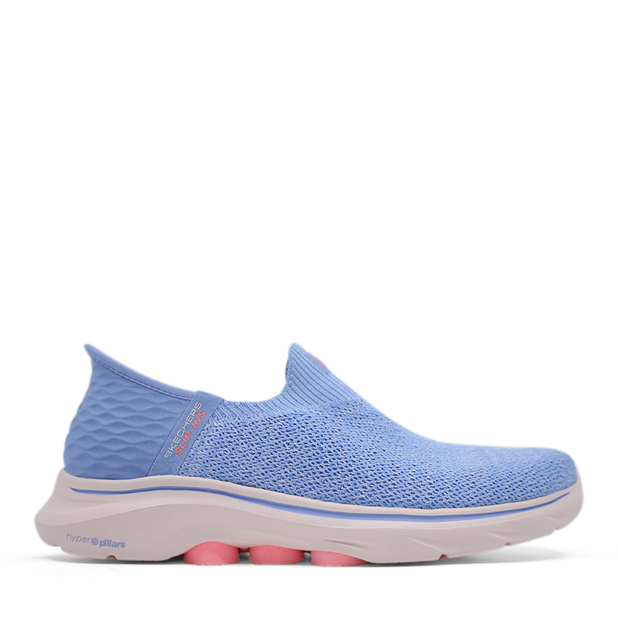 BLUE PINK SLIP ON SNEAKER